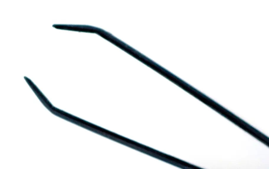 Tweezers, straight, curved inwards 9.5 cm