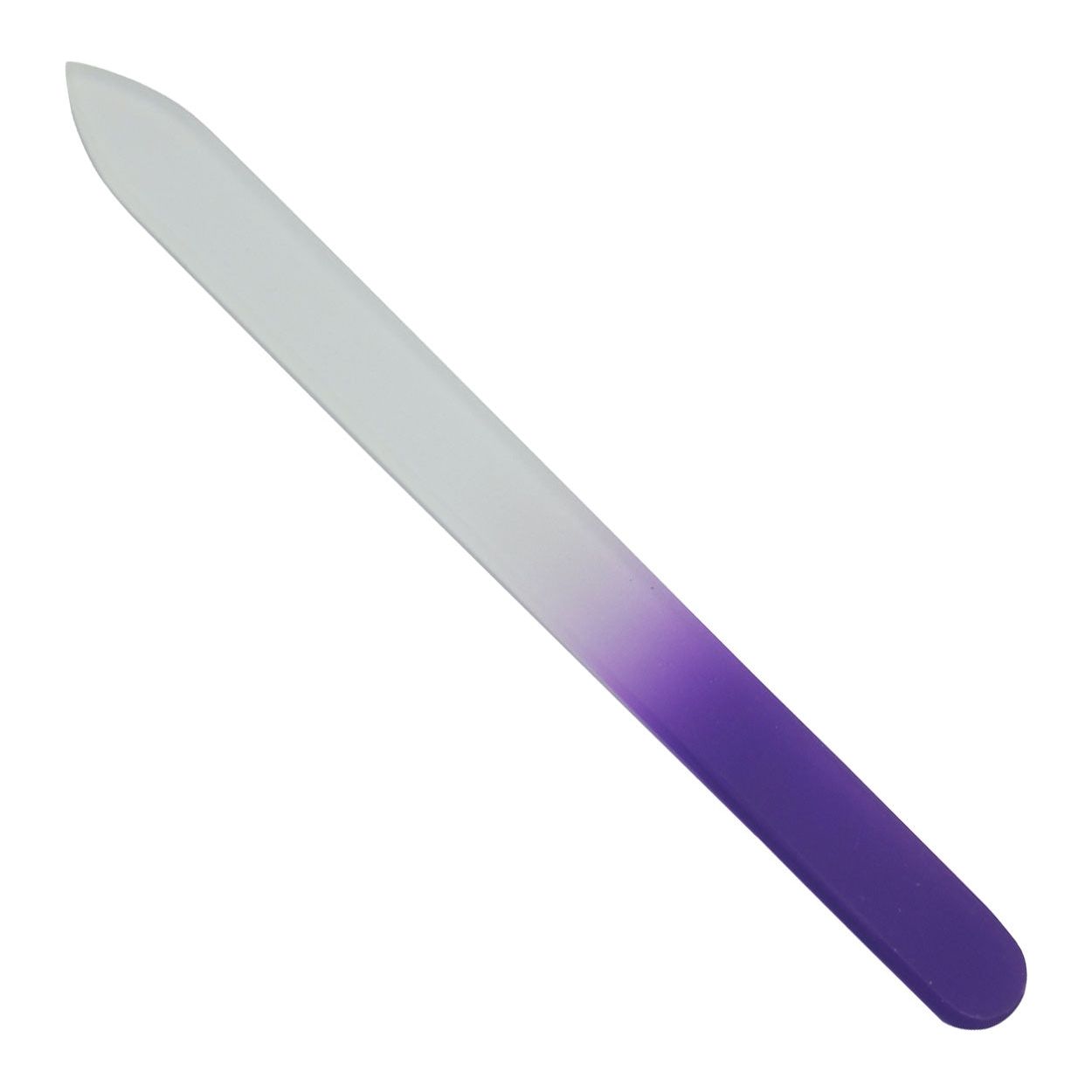 Pedicure glass nail file, pointed