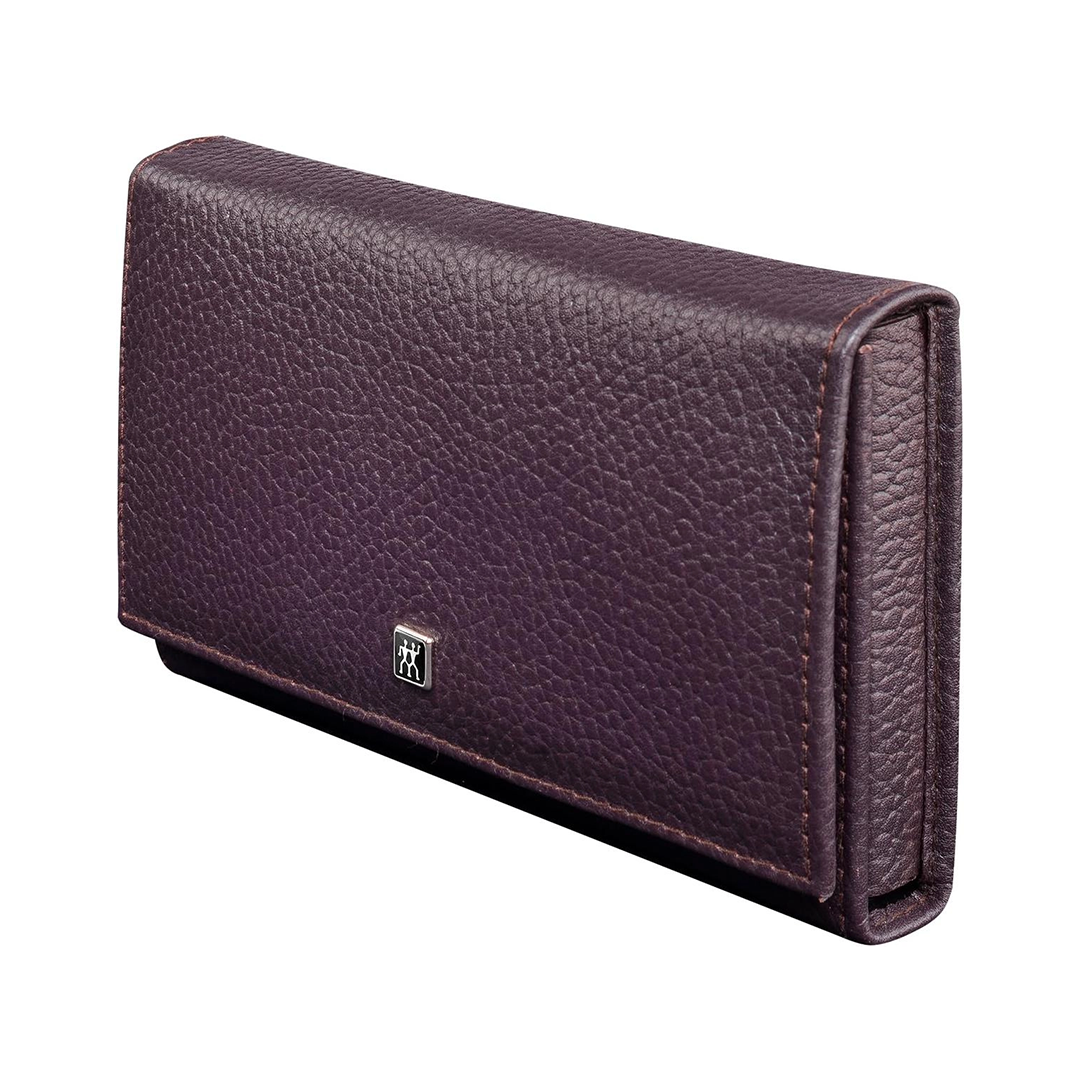 Klassisches Maniküre Set aus Leder Violett