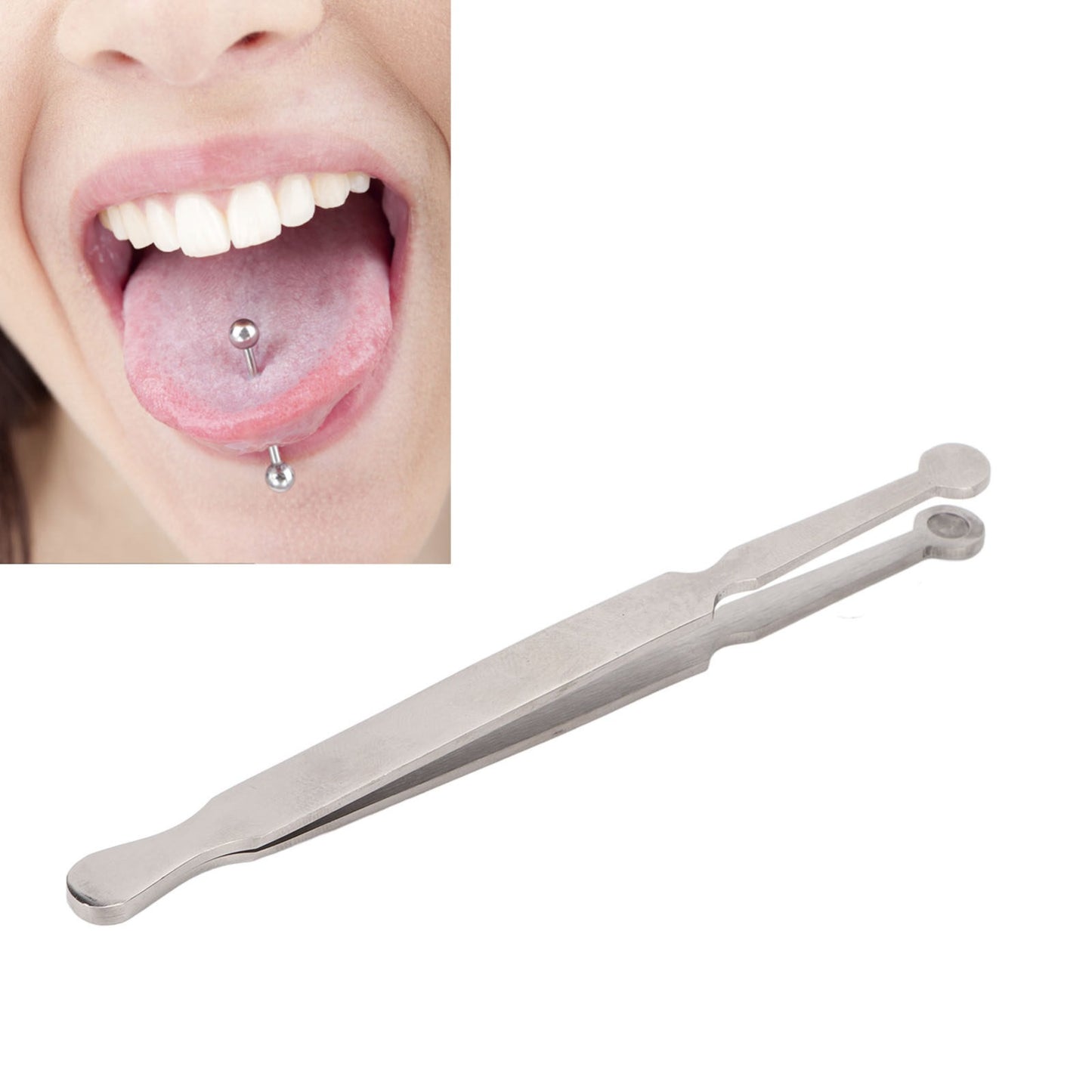 Ball-holder tweezers - round