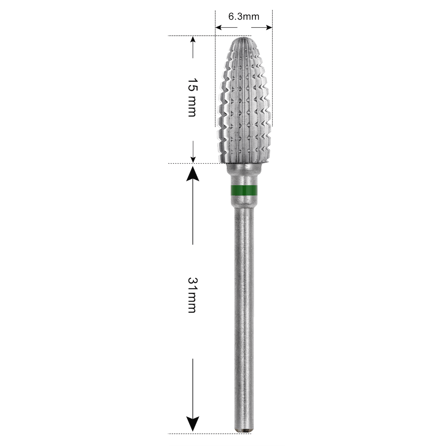 6.0 mm Flame Bit aus Hartmetall