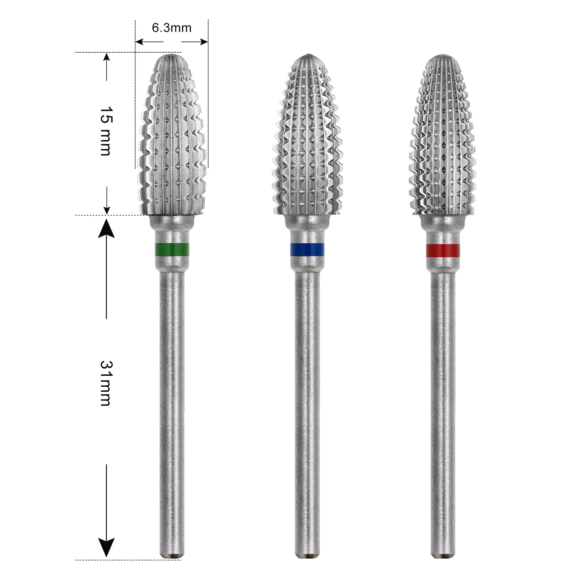 6.3mm Zylinder-Tropfen Bit aus Hartmetall