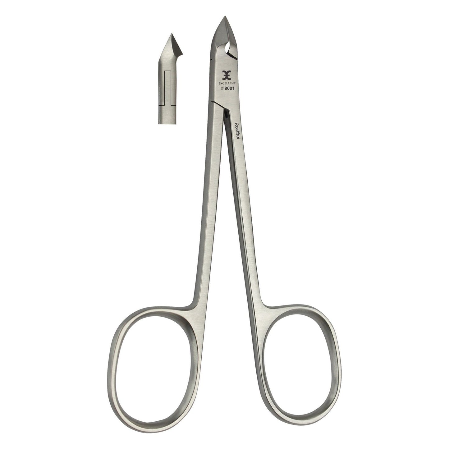 Nagelhautzange 8.5 cm, Schneide 8 mm mit Scherengriff