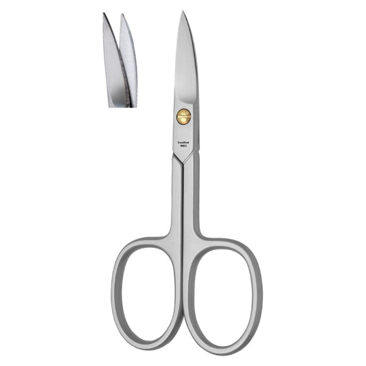 Excellent nail scissors 9.0 cm curved