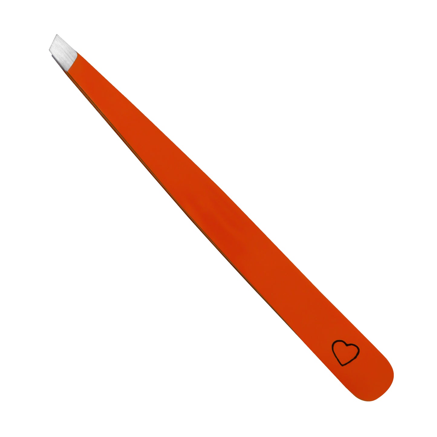Augenbrauenpinzette mit schräger Spitze – Rot