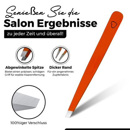 Augenbrauenpinzette mit schräger Spitze – Rot