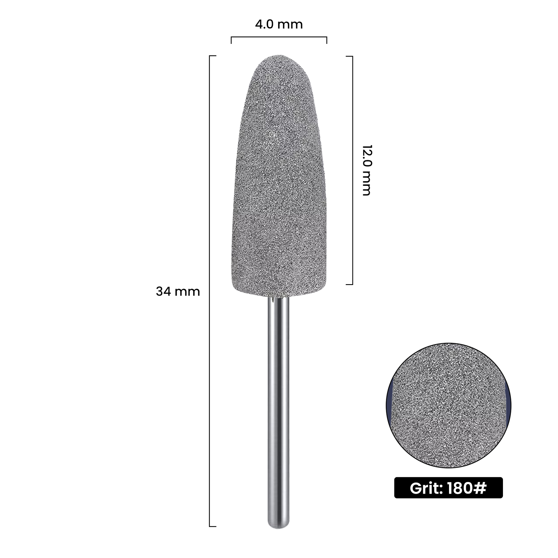 Premium Silikon-Schleifaufsatz Schwarz