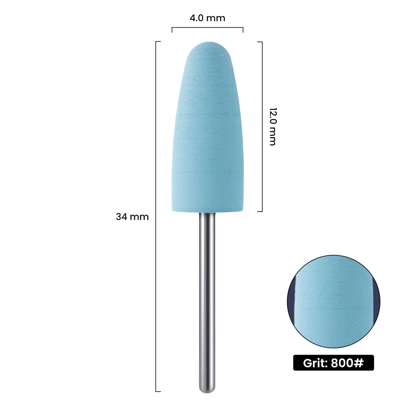 Premium Silikon-Schleifaufsatz Blau