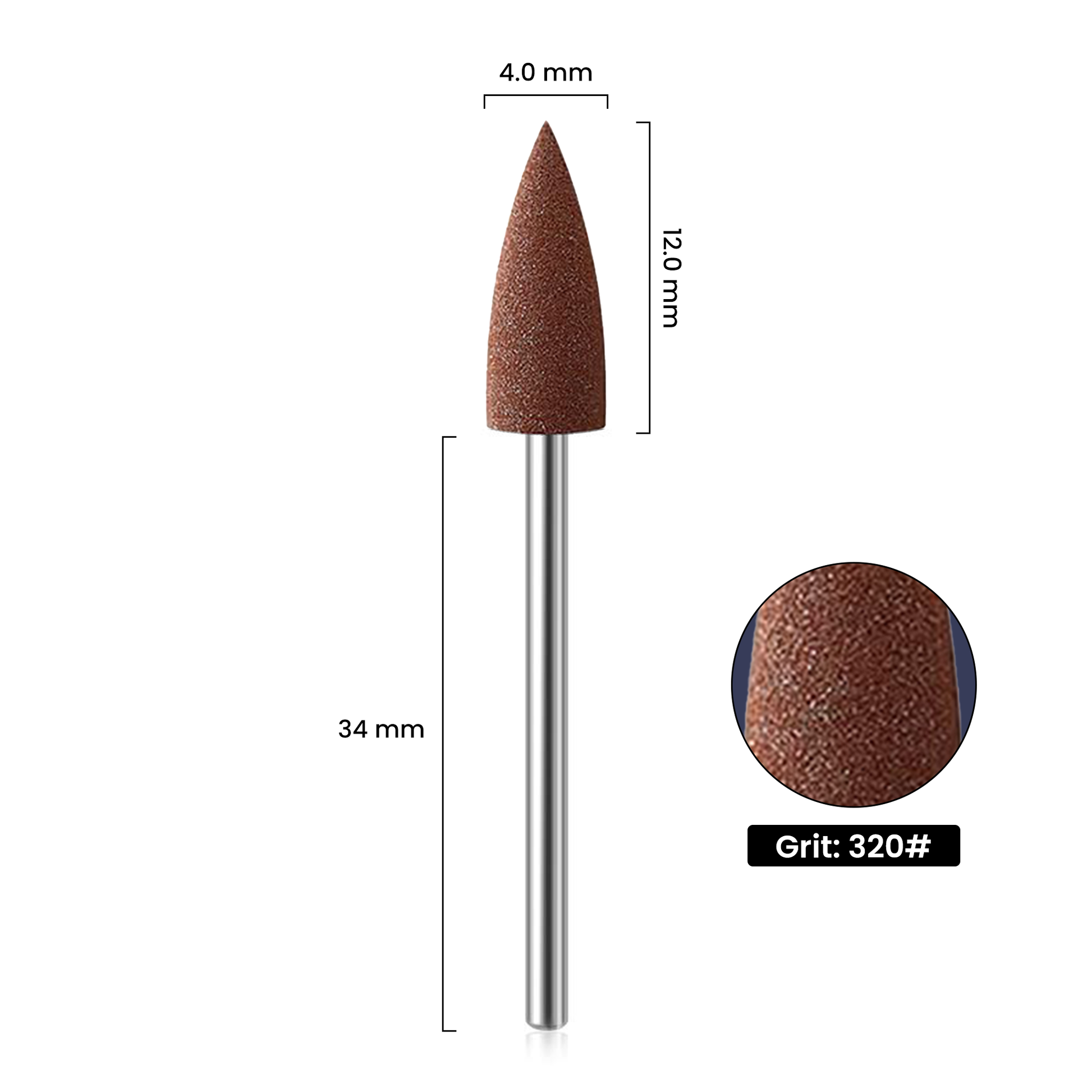 Sanfter Silikon-Nagelpolierer Braun