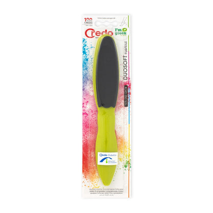 CREDO Diabetics DuoSoft Fußfeile grob/fein grün