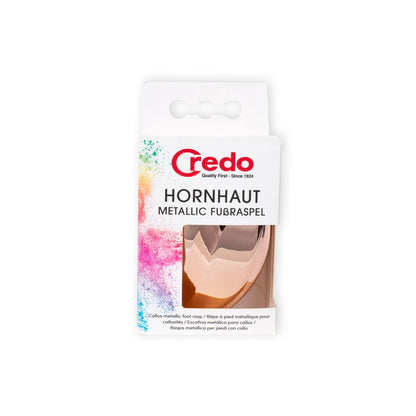 Credo Hornhaut Metallic Fussraspel - Rose