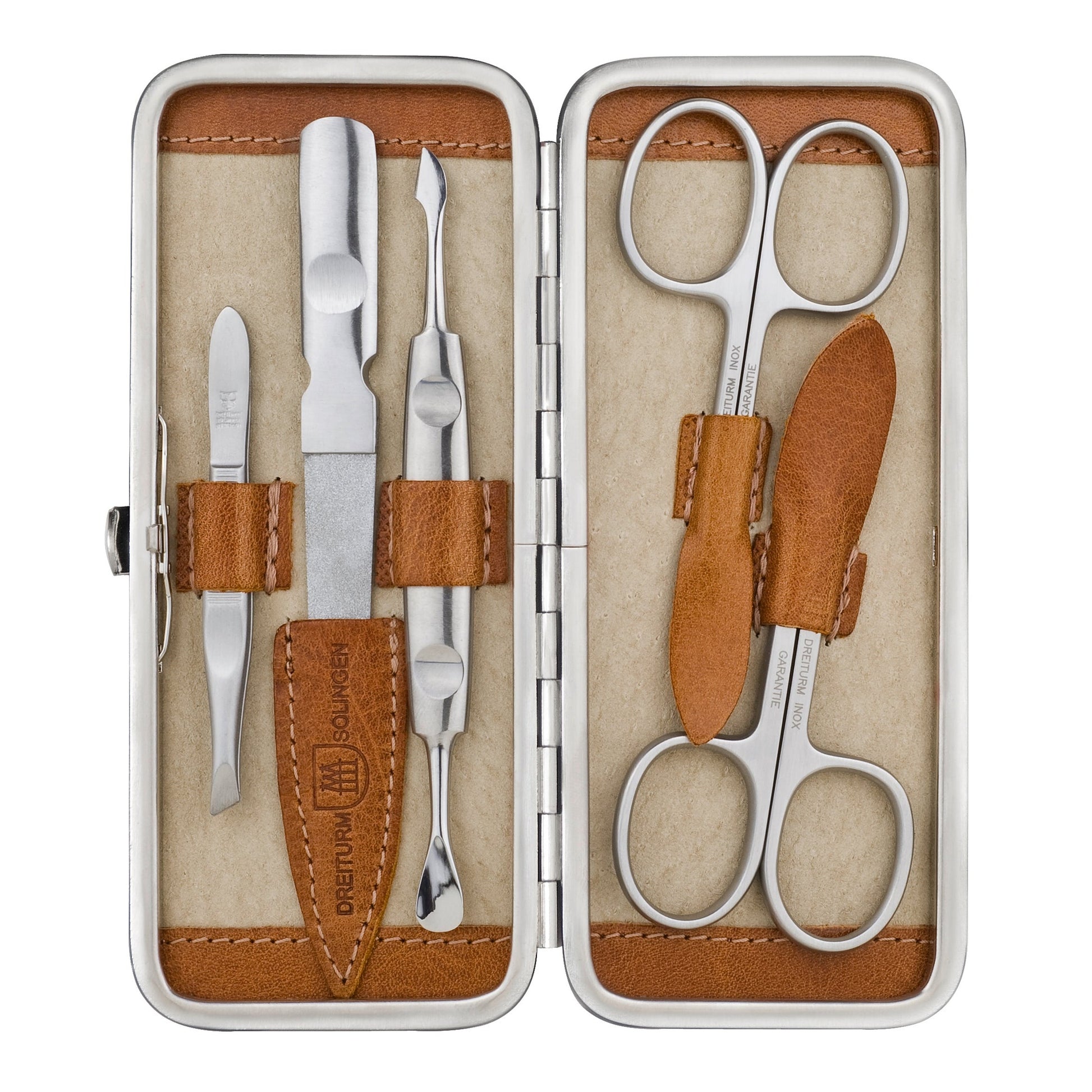 DREITURM 5-teiliges Maniküre-Etui – Premiumqualität aus Solingen - Modell Charolais