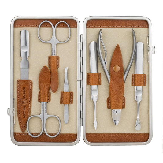 DREITURM 8-teiliges Profi-Maniküre-Etui – Meisterqualität aus Solingen - Modell Charolais