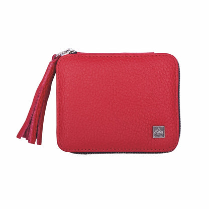 ERBE-MANICURE RV-ETUI DUNKELBLAU 5-TLG SERIE "TIVOLI" 5-teilig- Rot