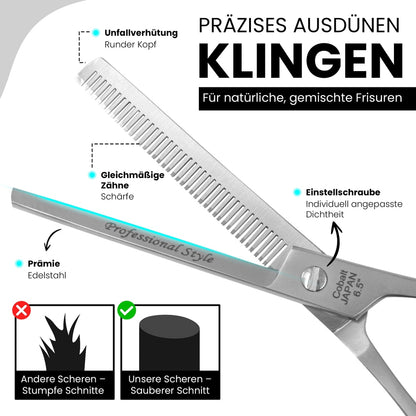 EXCELLENT Profi Effilierschere 6,5 Zoll