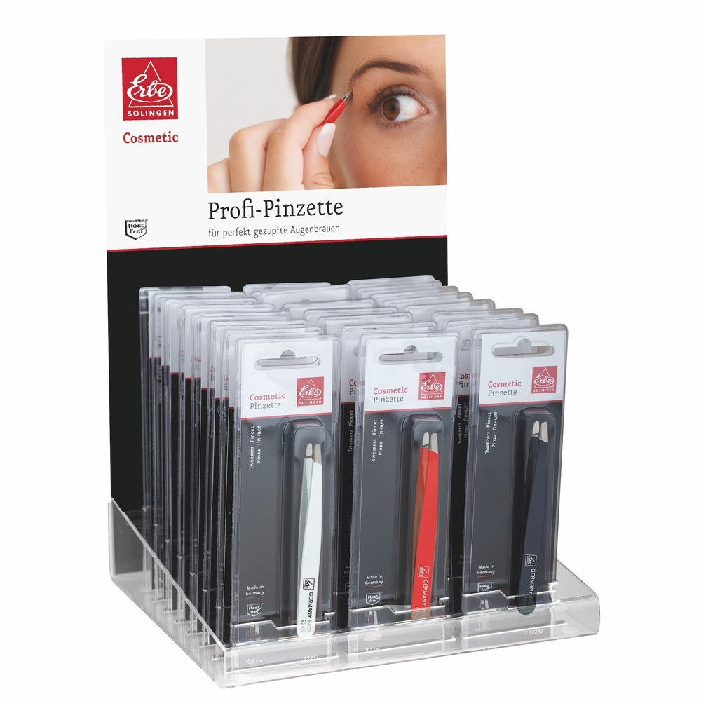 Erbe Display Color Zetty Profi-Pinzette Farbig – Farbe Rot, Schwarz, Weiß, Ansicht 6