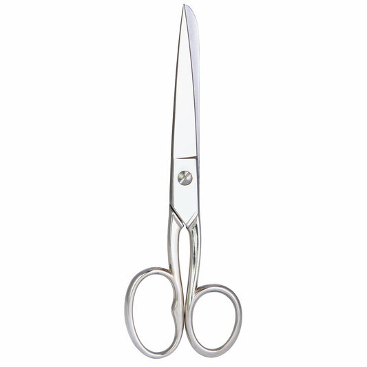 Erbe Haushaltsschere Vernickelt Einstellschraube Griffloch – Vernickeltes Metall