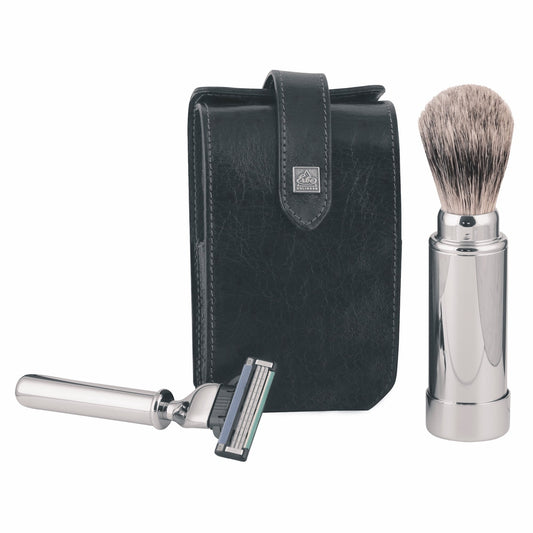 Erbe Herrenreiseset Gillette MACH3 Schwarz – rostfreier Edelstahl, schwarz