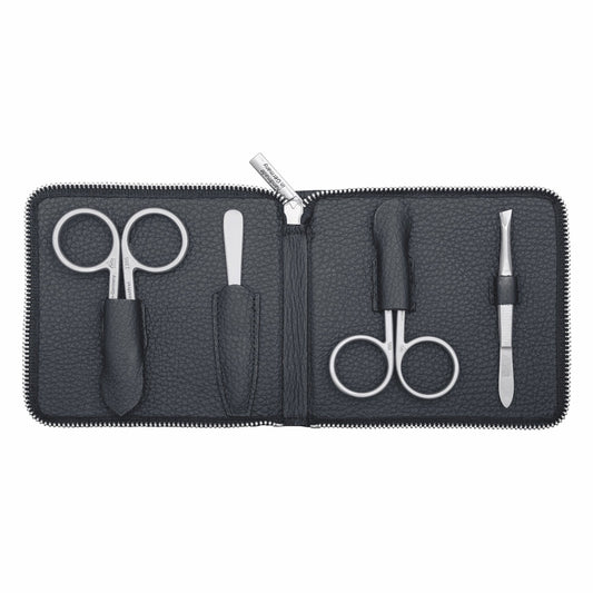 Erbe Lanza Maniküre Etui inox Schwarz – Farbe Schwarz, Silber