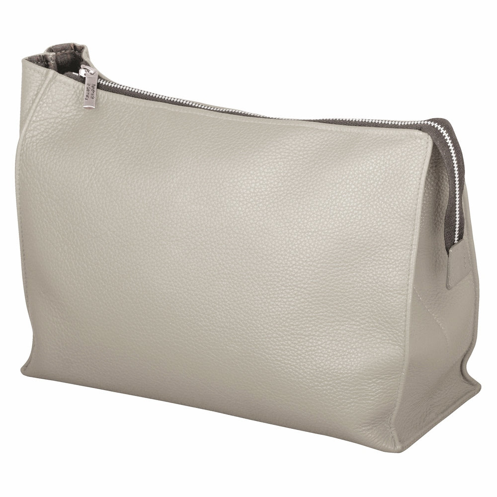 Erbe Leder-Kulturtasche Beige