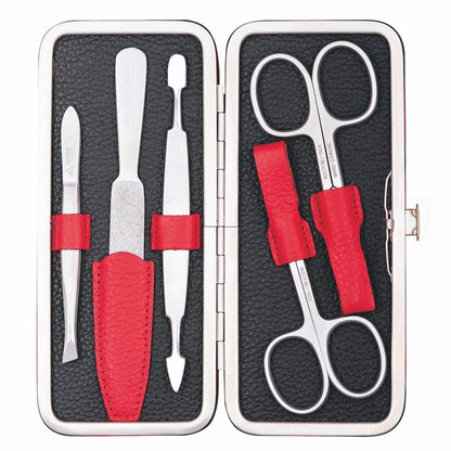 Erbe Maniküre Bügeletui inox Rot Schwarz Colorado