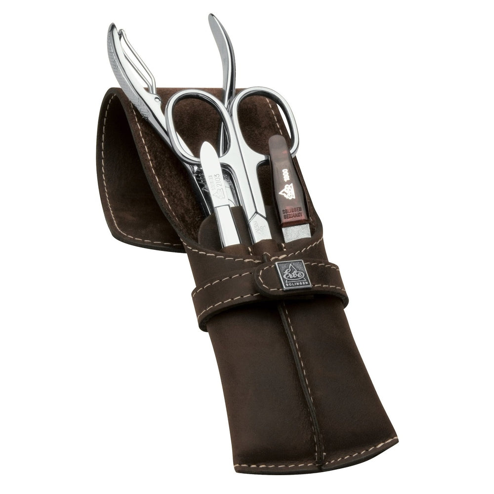 Erbe Maniküre Herren Stecketui Braun Mountain Bear 4-teilig