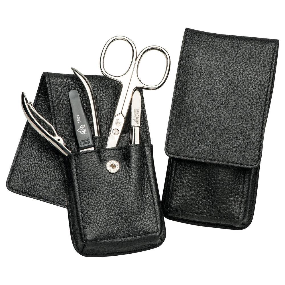 Erbe Manicure Stecketui Schwarz 4-teilig