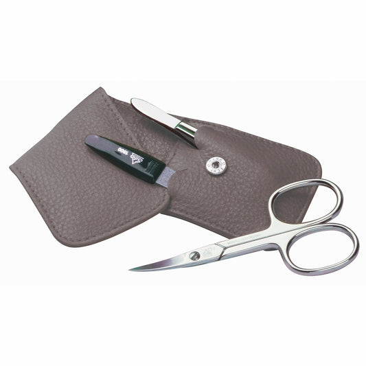 Erbe Maniküre Taschenetui Taupe Blisterverpackung – Etui in Taupe