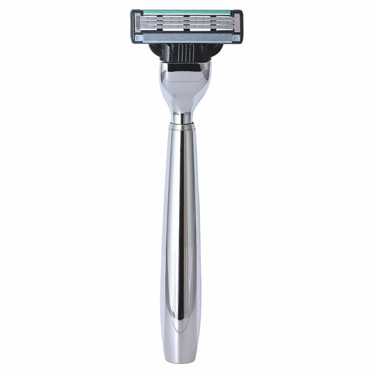 Erbe Rasierer Gillette MACH3 Glänzend – edel glänzender Metallgriff