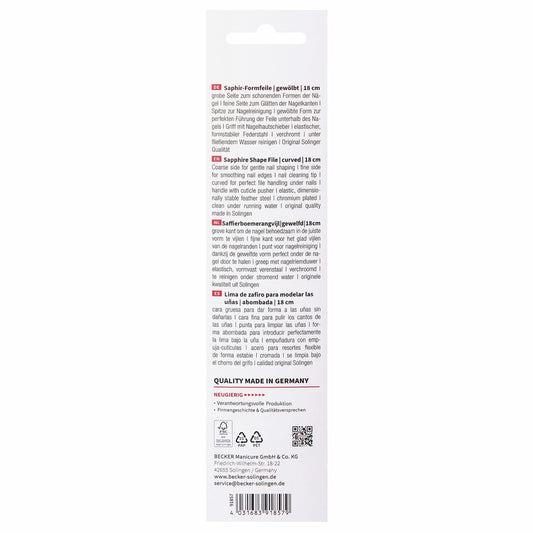 Erbe Saphir Formfeile – Saphirbeschichtung, geformt