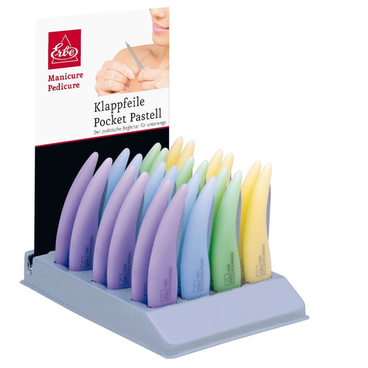 Erbe Thekenaufsteller Klappfeilen Pocket Pastell – Pastellfarben, Klappmechanismus