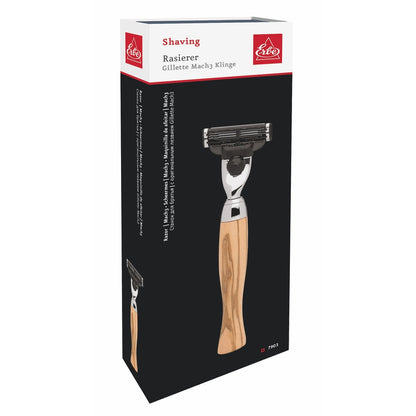 Erbe Vienna Rasierer Gillette Mach3 Olivenholz