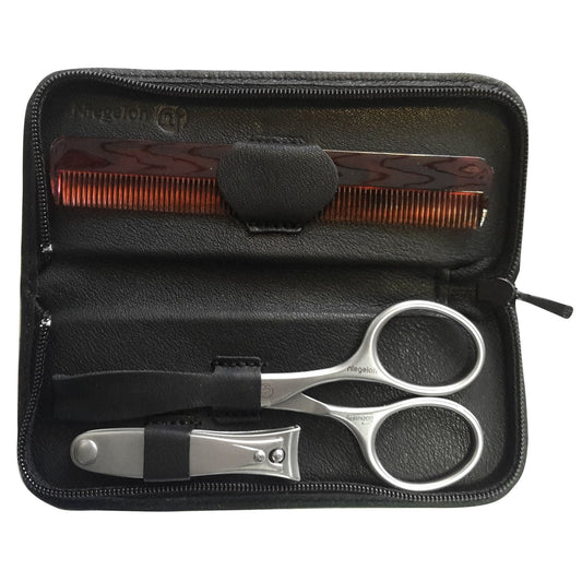 Etui Modell Bartpflege-Etui 3tlg. schwarz - Made in Solingen