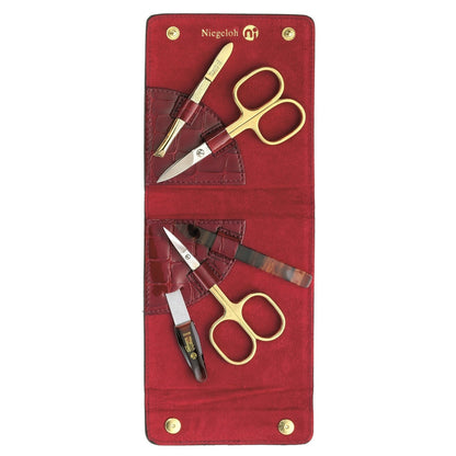 Etui Modell Kroko M Rot - Made in Solingen