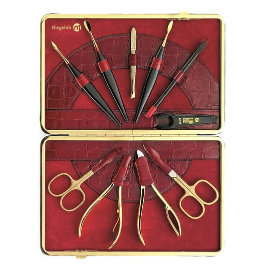 Etui Modell Kroko XL Rot - Made in Solingen