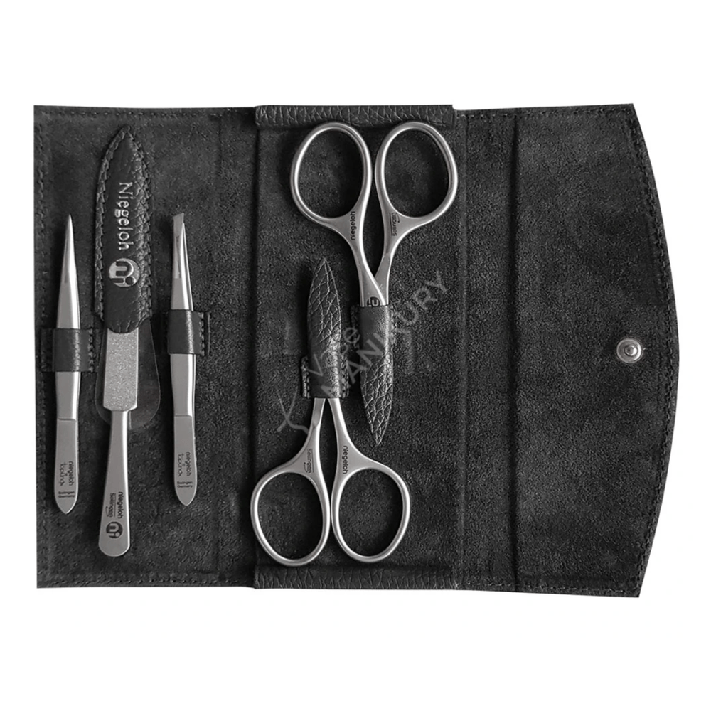 Etui Modell Manhattan L Grau - Made in Solingen