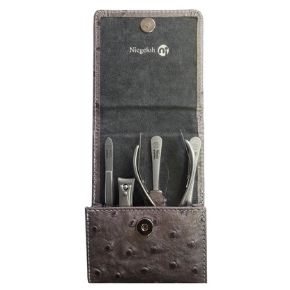 Etui Modell Manicure-Etui Strauß grau 6-tlg. - Made in Solingen