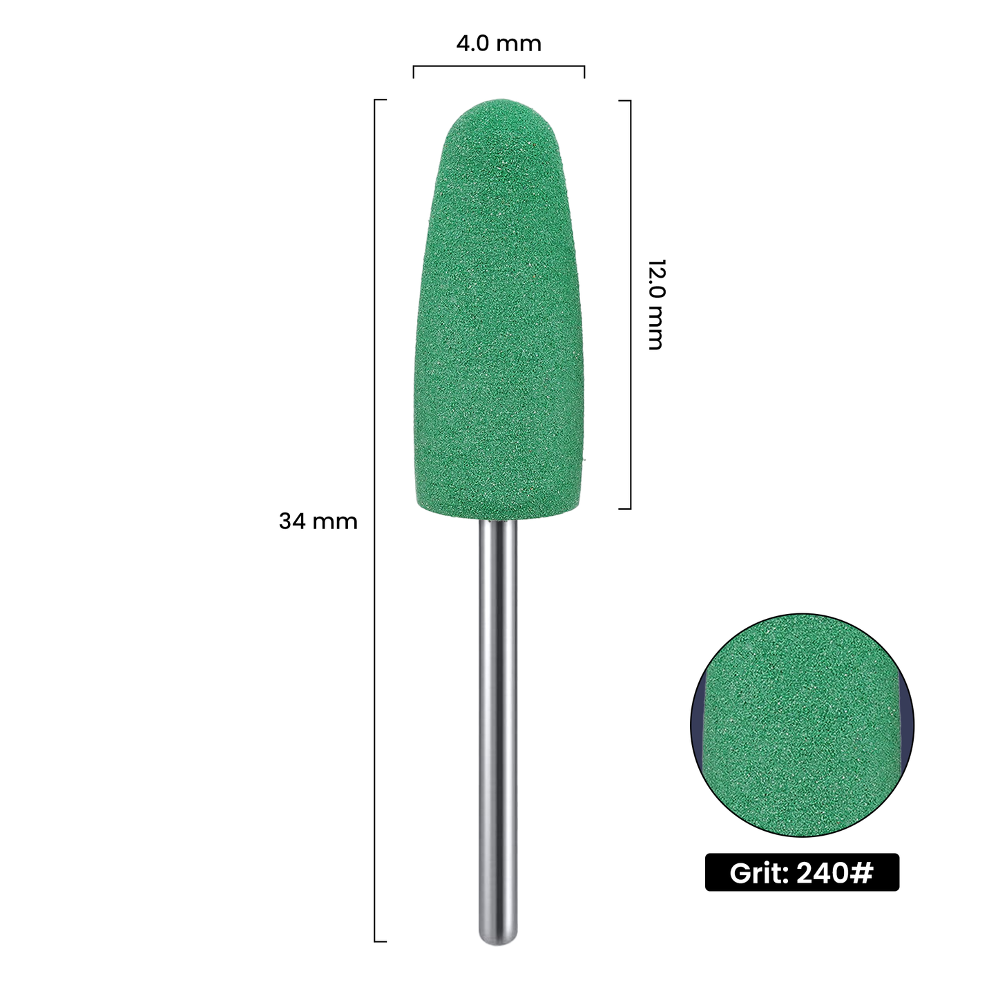 Premium Silikon-Schleifaufsatz Grün