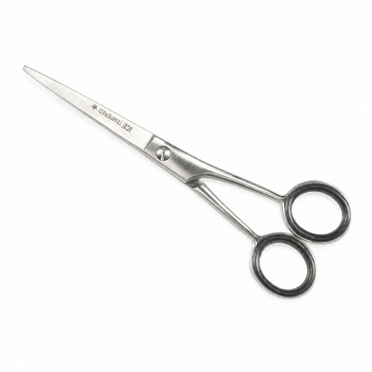 Excellent Haarschneideschere 14 cm mit Mikroverzahnung, Soft-Grip-Griffen und Hohlschliff
