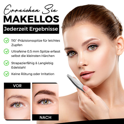 Haarzupf-Pinzette - Spitze schräg