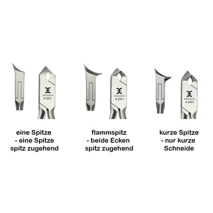 Kopfschneider 14 cm, Schneide flammspitz, Länge 23.0 mm