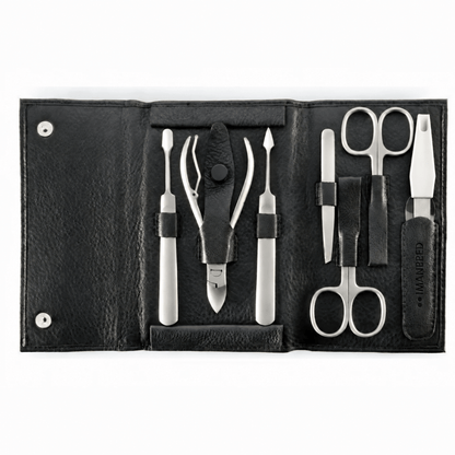 MANePED Nagelpflegeset 7-teilig Rindsleder-Etui
