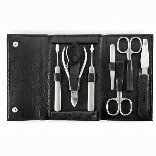 MANePED Nagelpflegeset 7-teilig Rindsleder-Etui
