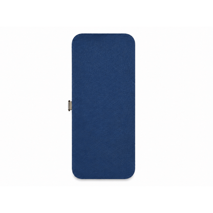 Maniküre Etui 5-tlg. aus blauen Naturleder