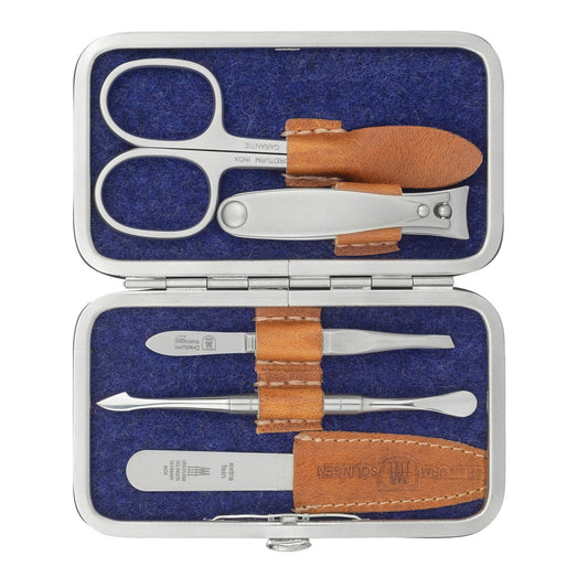 Jennifer Jones 5-tlg Maniküreetui Nagelpflegeset Croco Lederetui schwa Jennifer Jones 5-tlg Maniküreetui Nagelpflegeset Croco Lederetui schwa