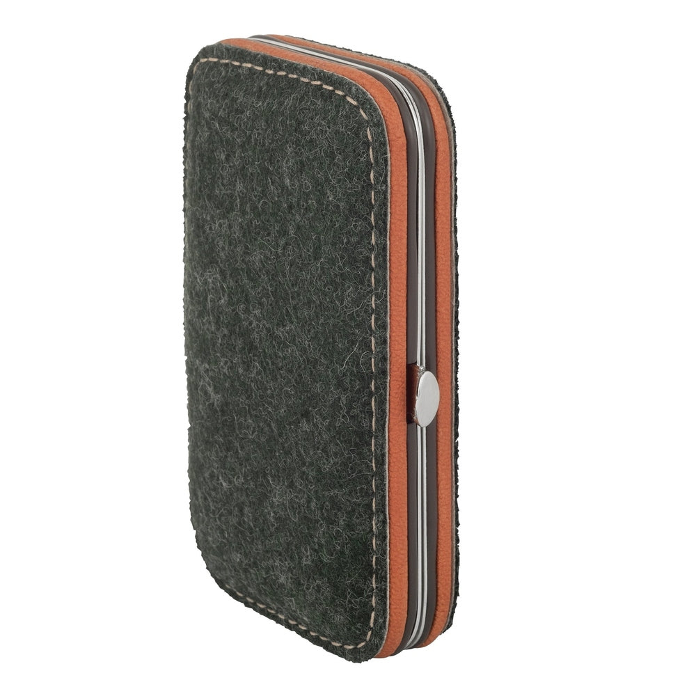 Zeitlose Maniküreetuis aus echtem Wildleder & Filz – Handgefertigte Qualität aus Solingen - Modell Lode