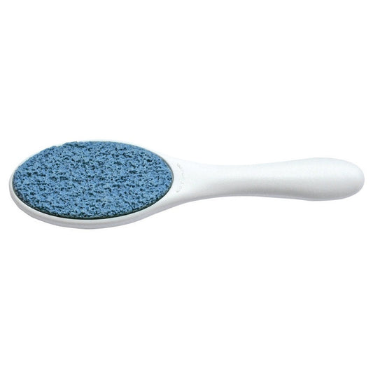 Mineralfußfeile, doppelseitig, weiß, 16 cm