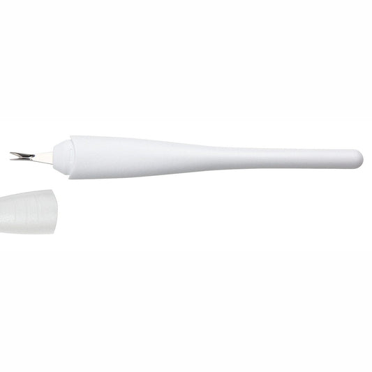 Nagelhautmesser, rostfrei, weiß, 13,5 cm