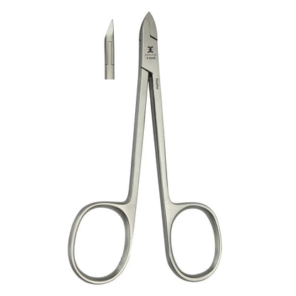 Nagelhautzange 10 cm, Schneide gerade mit Scherengriff