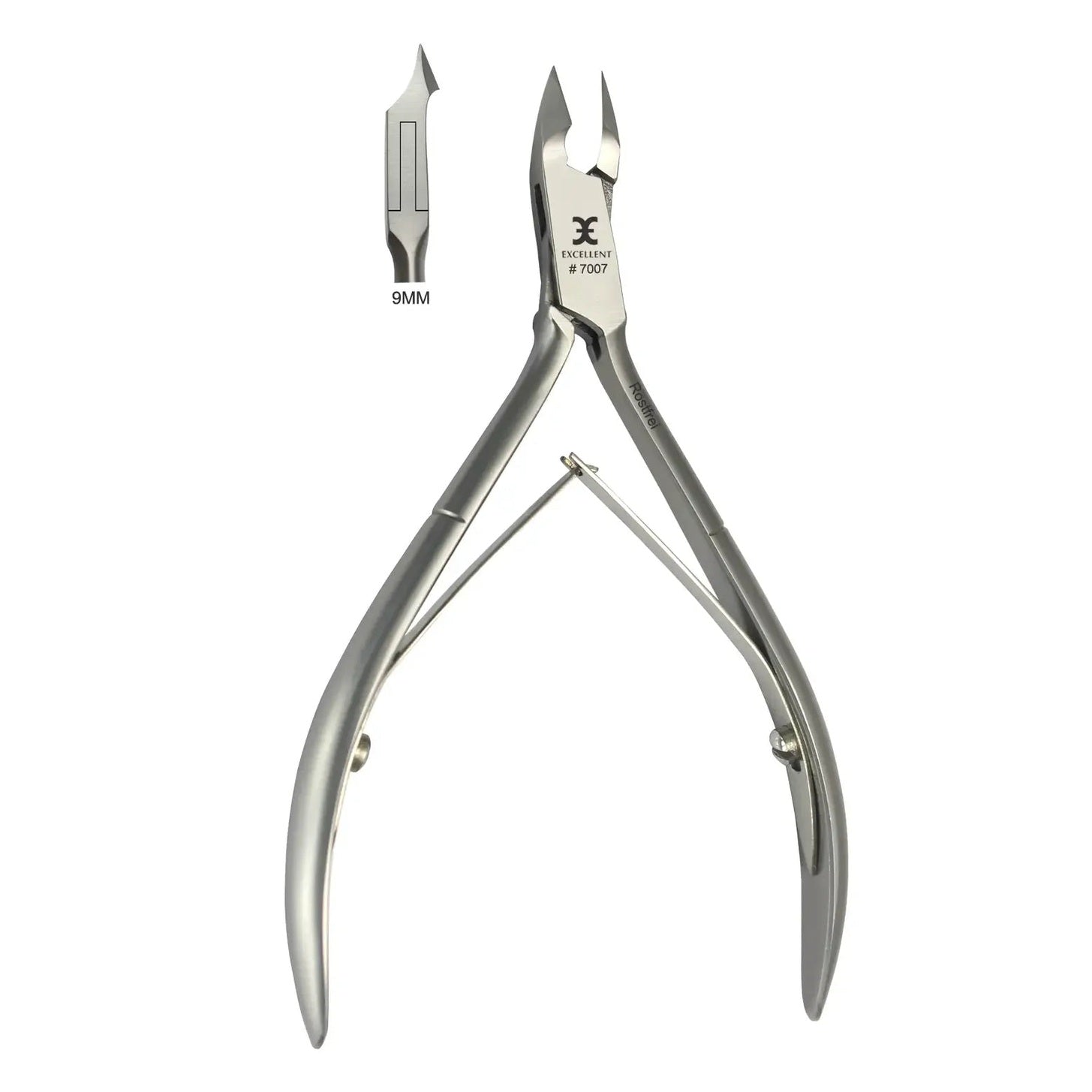 Nagelhautzange 11 cm, Schneide schlank gewölbt 9 mm